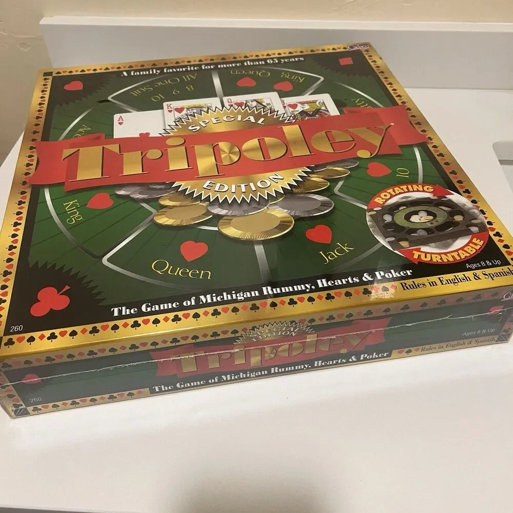 Vintage 2000 Tripoley Special Edition Game Cadaco 260 New Sealed 2-9 Players